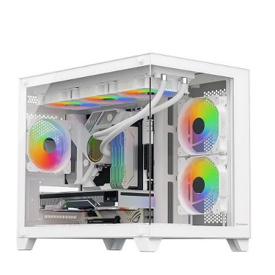 Gabinete Gamer Husky Dome 210, Mini Tower, M-ATX, Lateral e Frontal em Vidro, Sem FANs, Branco - HGN210BR
