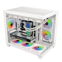 Gabinete Gamer Husky Dome 210, Mini Tower, M-ATX, Lateral e Frontal em Vidro, Sem FANs, Branco - HGN210BR - 6