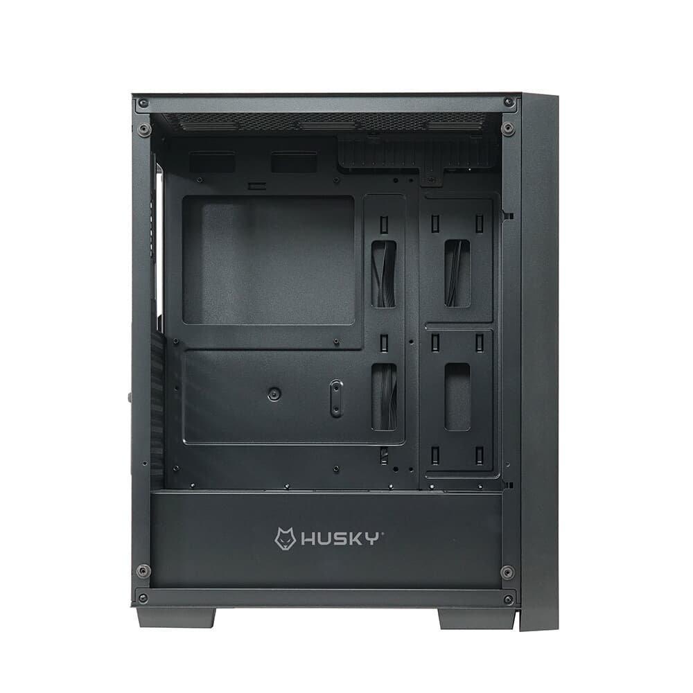 Gabinete Gamer Husky Dome 100, Mid Tower, ATX, Lateral e Frontal em Vidro, Sem FANs, Preto - HGN100PT - 4