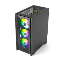 Gabinete Gamer Husky Dome 100, Mid Tower, ATX, Lateral e Frontal em Vidro, Sem FANs, Preto - HGN100PT - 6