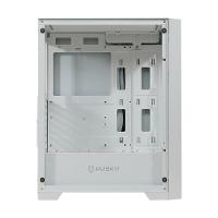Gabinete Gamer Husky Dome 100, Mid Tower, ATX, Lateral e Frontal em Vidro, Sem FANs, Branco - HGN100BR - 3