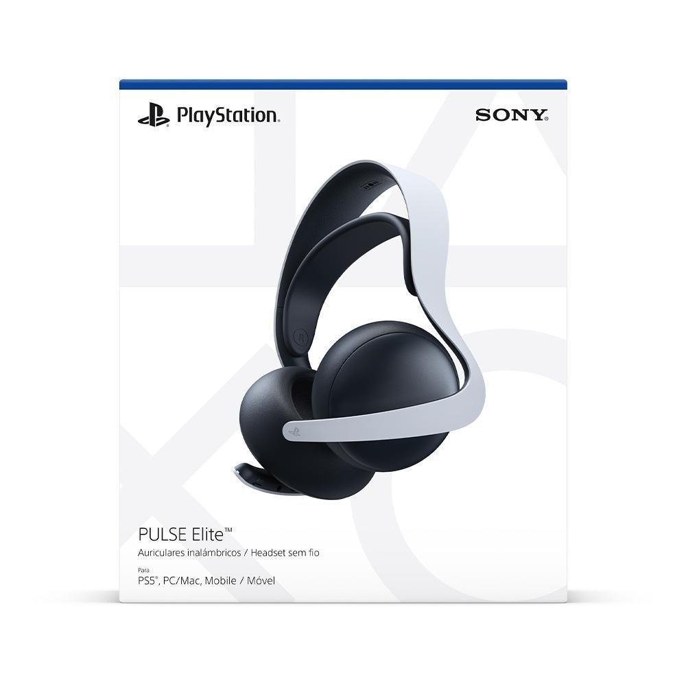 Headset sem fio Gamer Sony Pulse Elite, Bluetooth, PS5, Branco - CFI-ZWH2L - 4