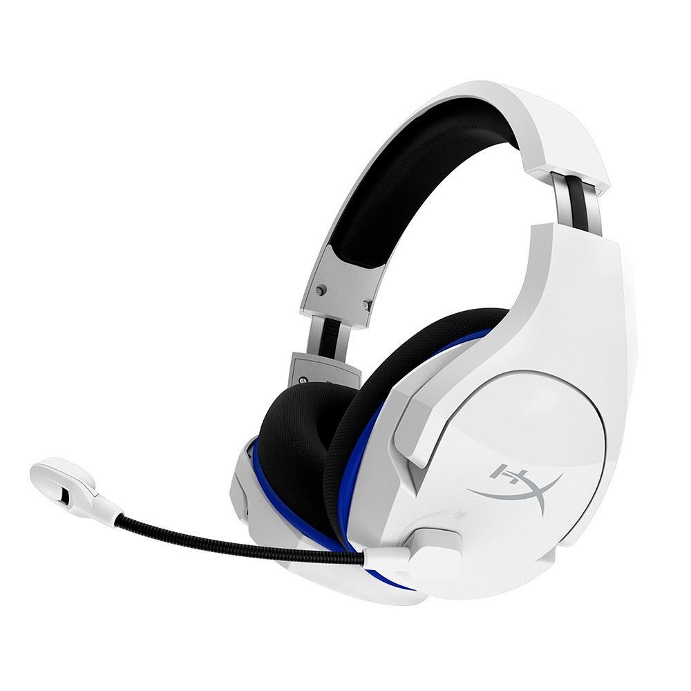 Headset Sem Fio Gamer HyperX Cloud Stinger Core, Drivers 40mm, PS5 PS4 e PC, Branco e Azul - 4P5J1AA - 4