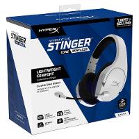 Headset Sem Fio Gamer HyperX Cloud Stinger Core, Drivers 40mm, PS5 PS4 e PC, Branco e Azul - 4P5J1AA - 9