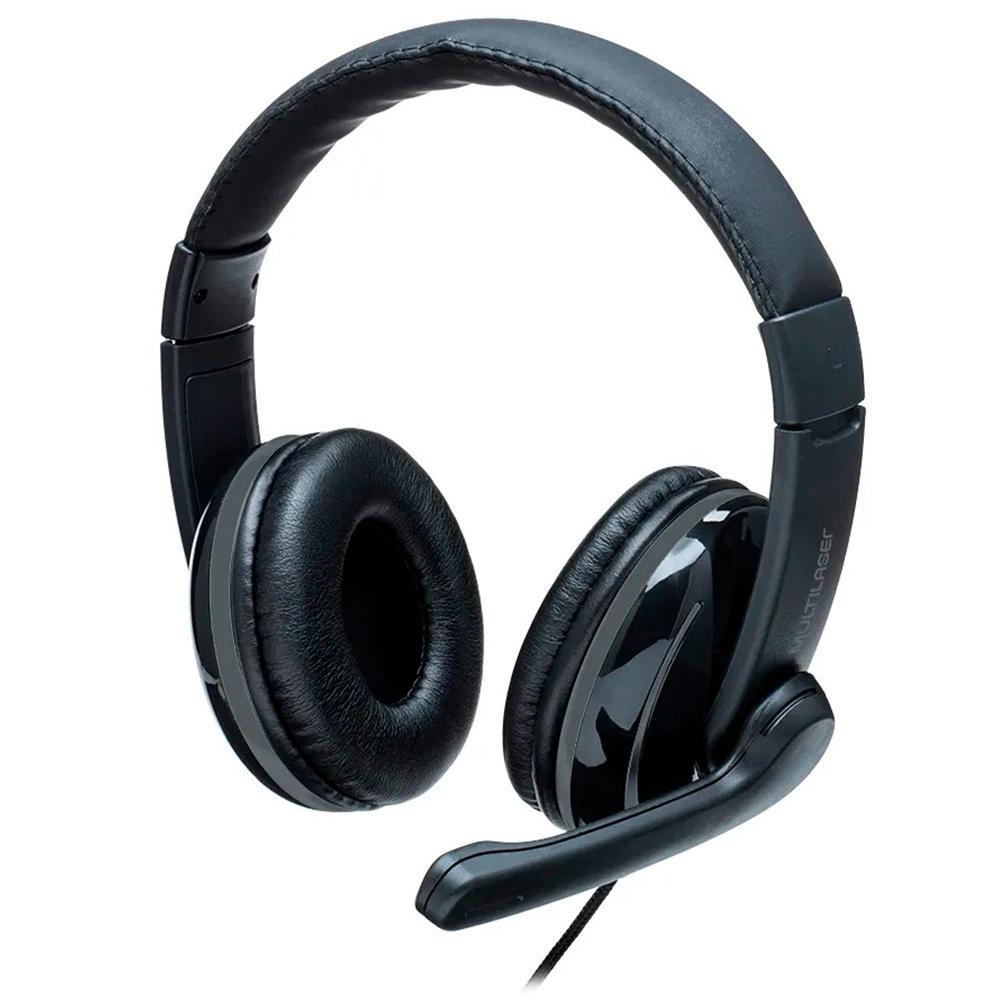 Headset Multi Pro, P2, Preto/Cinza, com Adaptador P3 - PH316 - 1