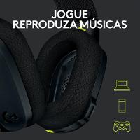 Headset Gamer Sem Fio Logitech G435, Lightspeed e Bluetooth, Dolby Atmos, USB, PC, PS4, PS5, Mobile, Drivers 40mm, Preto - 981-001049 - 2