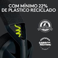 Headset Gamer Sem Fio Logitech G435, Lightspeed e Bluetooth, Dolby Atmos, USB, PC, PS4, PS5, Mobile, Drivers 40mm, Preto - 981-001049 - 3