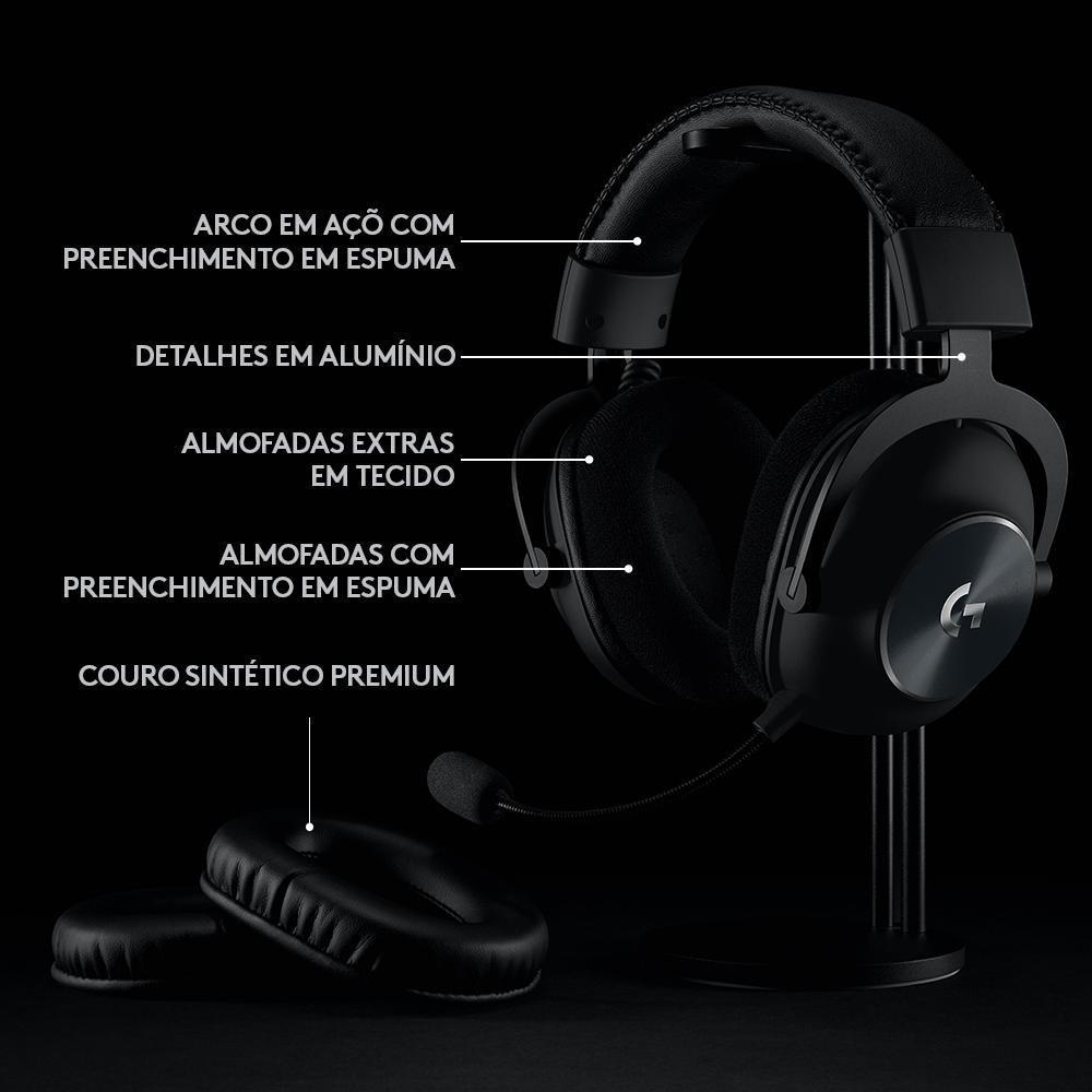 Headset Gamer Sem Fio Logitech G PRO X Wireless LIGHTSPEED 7.1 Dolby Surround, Blue VOICE, Drivers PRO-G 50 mm - 981-000906 - 7