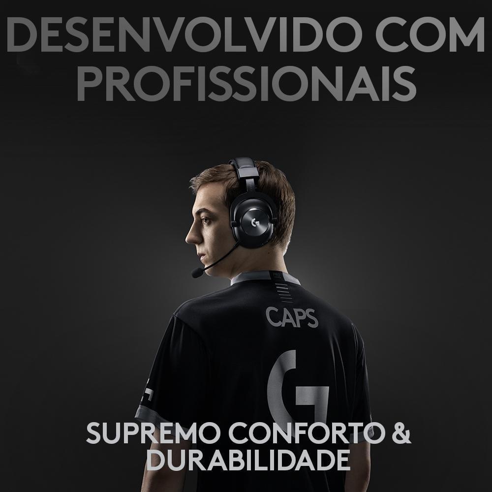 Headset Gamer Sem Fio Logitech G PRO X Wireless LIGHTSPEED 7.1 Dolby Surround, Blue VOICE, Drivers PRO-G 50 mm - 981-000906 - 10