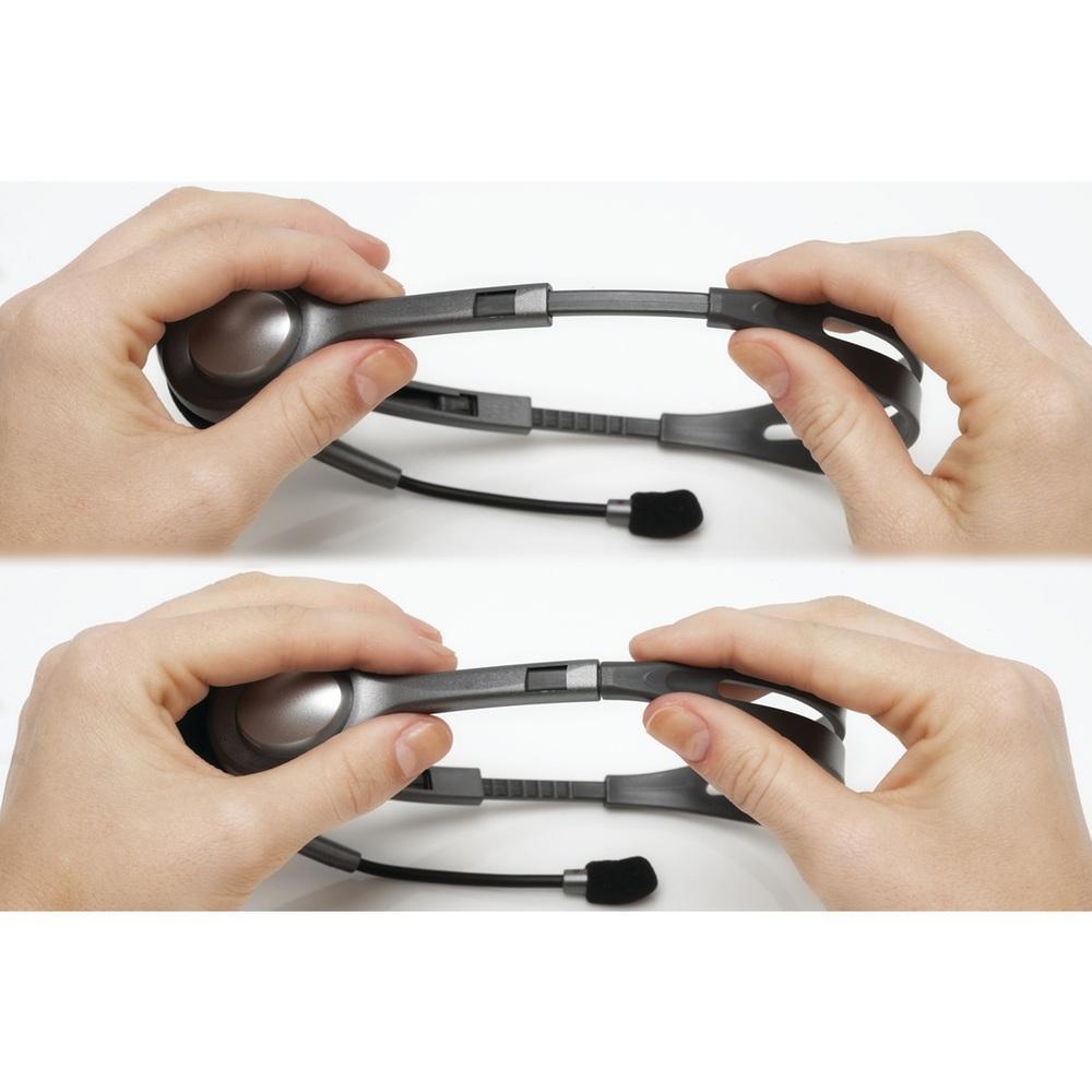 Headset com fio Logitech H111 com Microfone com Redução de Ruído e Conexão 3,5mm - 981-000612 - 4