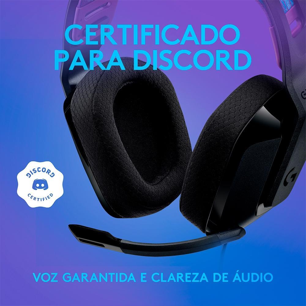 Headset Gamer Logitech G335, 3.5mm para PC/PlayStation/Xbox/Switch/Mobile, Driver 40mm, Arco Ajustável, Preto - 981-000977 - 7