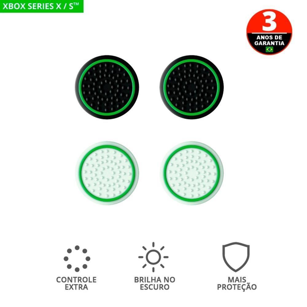 Grip de Silicone GXTrust 267 Xbox Series X/S, Antiderrapante, 4 Peças 2 Cores, Preto/Branco - 24174 - 2