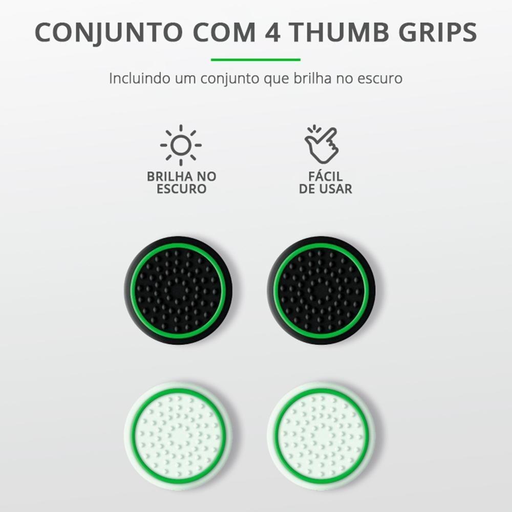 Grip de Silicone GXTrust 267 Xbox Series X/S, Antiderrapante, 4 Peças 2 Cores, Preto/Branco - 24174 - 4