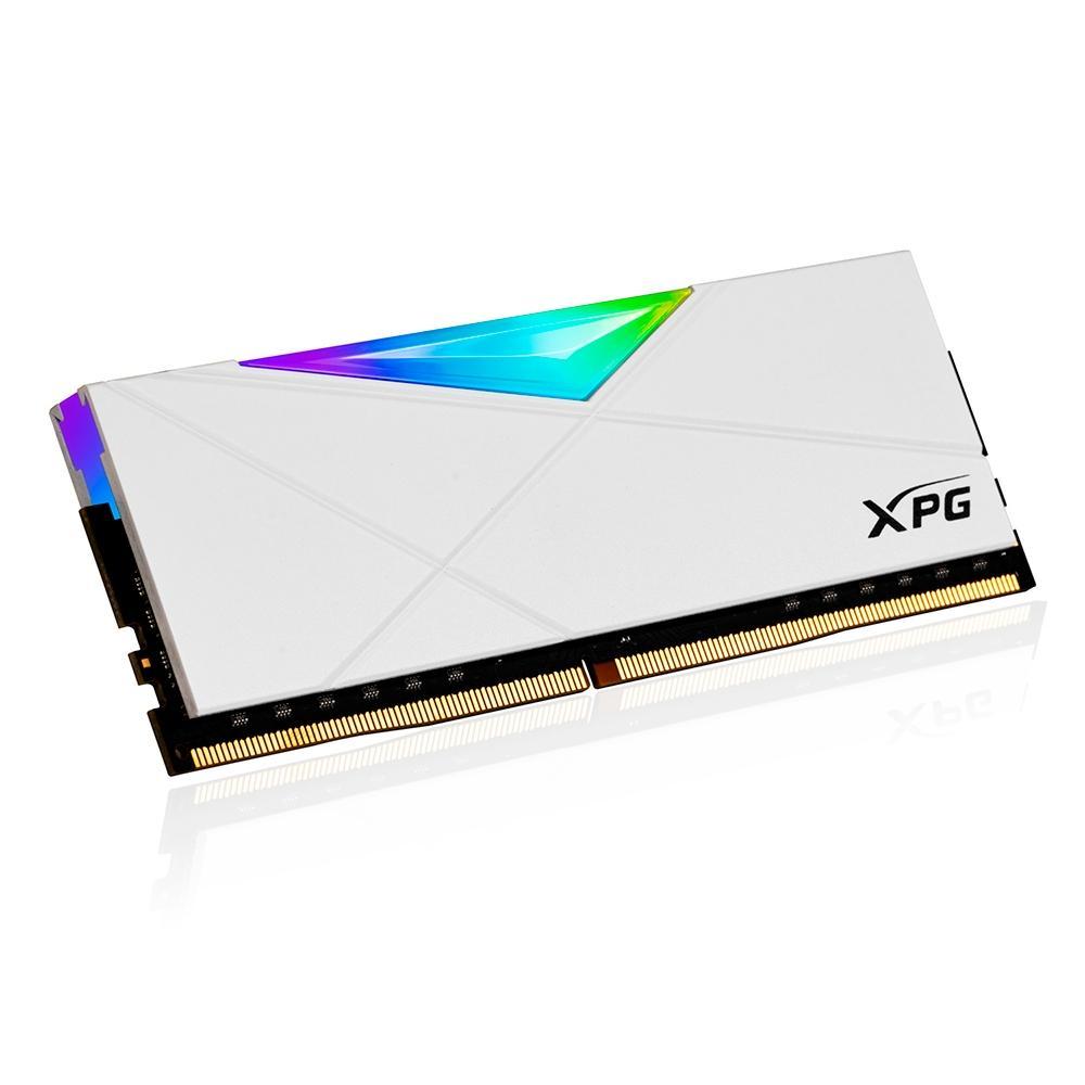 Memória RAM XPG Spectrix D50 RGB, 8GB, 3200MHz, DDR4, CL16, Branco - AX4U32008G16A-SW50 - 2