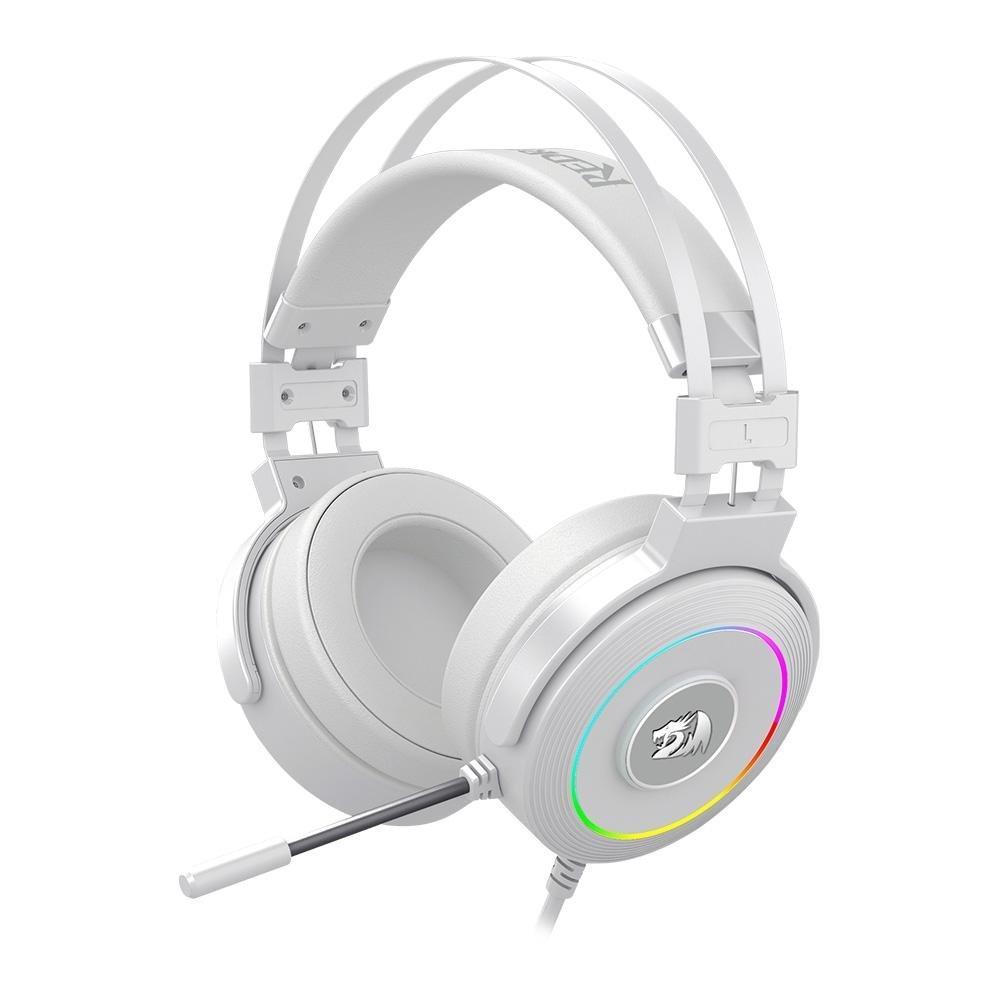 Kit Gamer Redragon RGB Headset Lamia 2 Surround 7.1  + Teclado Kumara Switch Outemu Blue + Mouse Cobra V2, 12400DPI, Branco - S125W - 9
