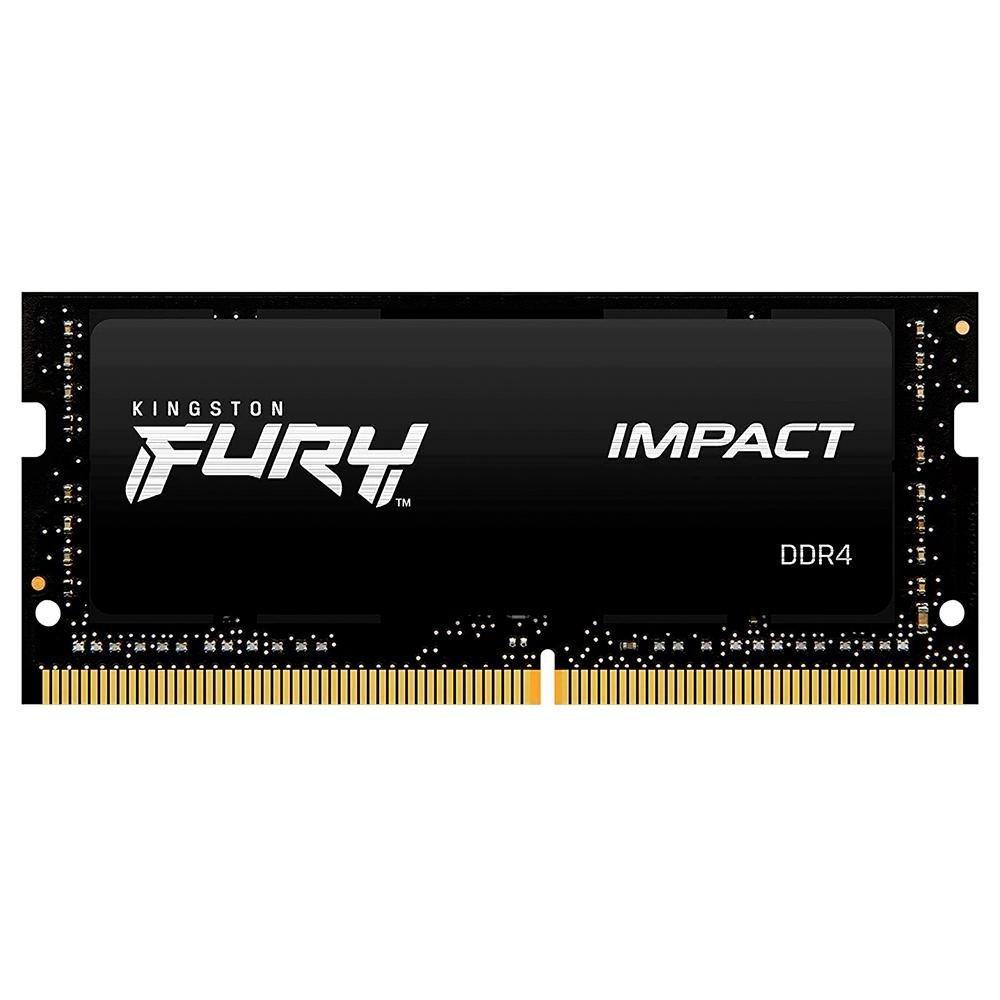 Memória RAM Para Notebook Kingston Fury Impact, 8GB, 3200MHz, DDR4, CL20 - KF432S20IB/8 - 1