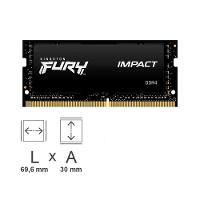 Memória RAM para Notebook Kingston Fury Impact, 16GB, 3200MHz, DDR4, CL20 - KF432S20IB/16 - 3