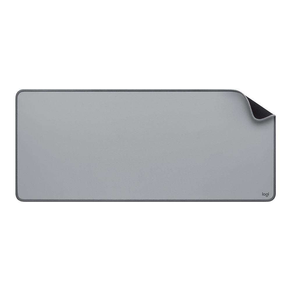 Mousepad Desk Mat Logitech Studio Series, Grande 300x700mm, Antiderrapante, Design Resistente a Respingos, Cinza - 956-000047 - 1