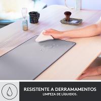 Mousepad Desk Mat Logitech Studio Series, Grande 300x700mm, Antiderrapante, Design Resistente a Respingos, Cinza - 956-000047 - 7