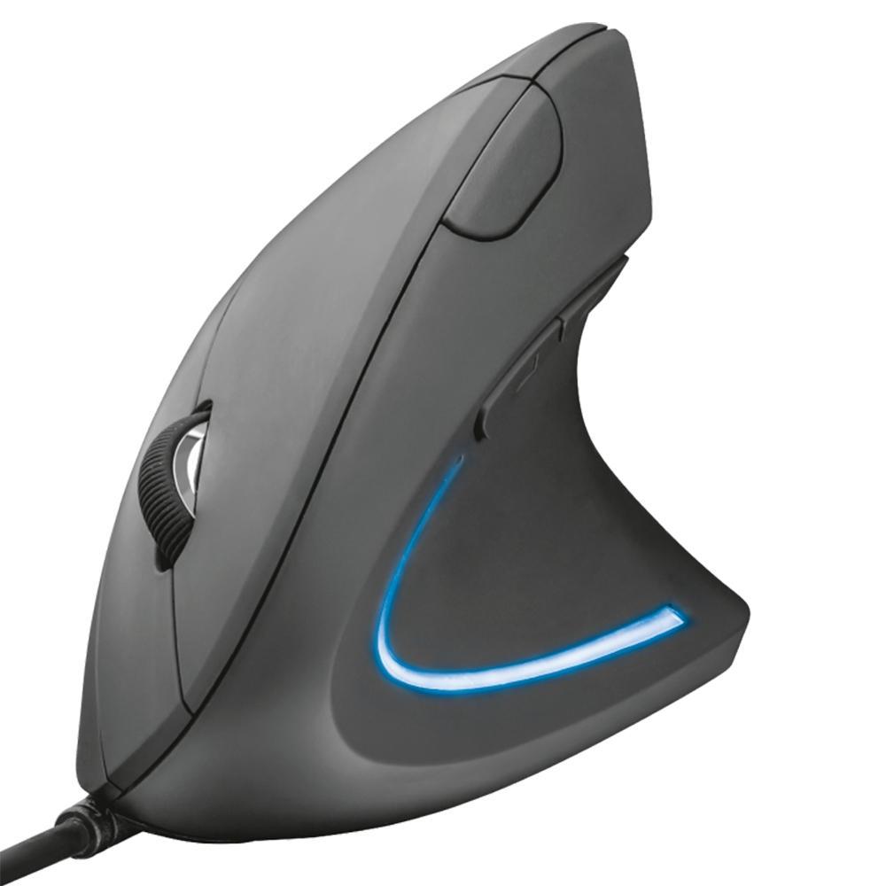 Mouse Trust Vertical Ergonômico Verto, LED Azul, 6 Botões - 22885 - 4