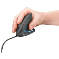 Mouse Trust Vertical Ergonômico Verto, LED Azul, 6 Botões - 22885 - 9