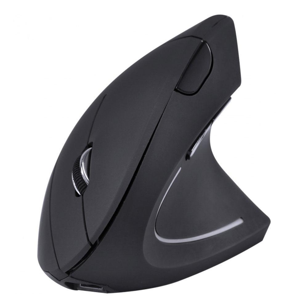 Mouse Sem Fio Vertical Ortopédico Power Fit Vinik, 1600 DPI, Recarregável, USB, Preto ? PM300 - 3