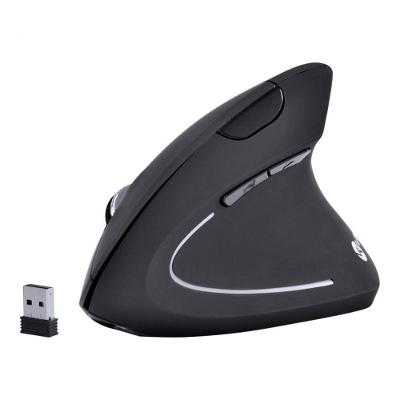 Mouse Sem Fio Vertical Ortopédico Power Fit Vinik, 1600 DPI, Recarregável, USB, Preto ? PM300