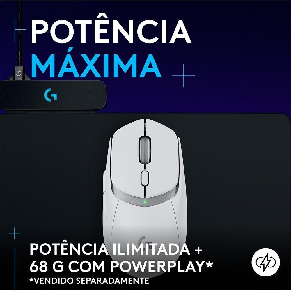 Mouse Gamer sem fio Logitech G309 LIGHTSPEED com Switches LIGHTFORCE, Sensor HERO 25K, 6 botões programáveis, Branco - 910-007206 - 4