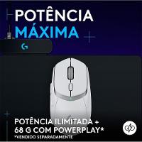 Mouse Gamer sem fio Logitech G309 LIGHTSPEED com Switches LIGHTFORCE, Sensor HERO 25K, 6 botões programáveis, Branco - 910-007206