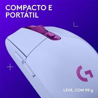 Mouse Gamer Sem Fio Logitech G305 Lightspeed, 6 Botões, 12.000 DPI, Lilás - 910-006021