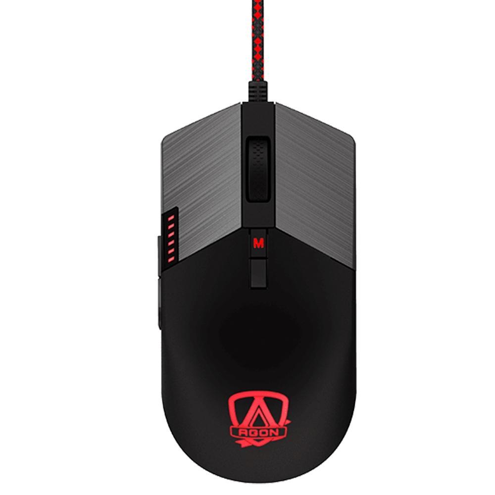 Mouse Gamer AOC Agon AGM700, RGB, 16000 DPI, 8 Botões, Preto - AGM700DRCB - 3