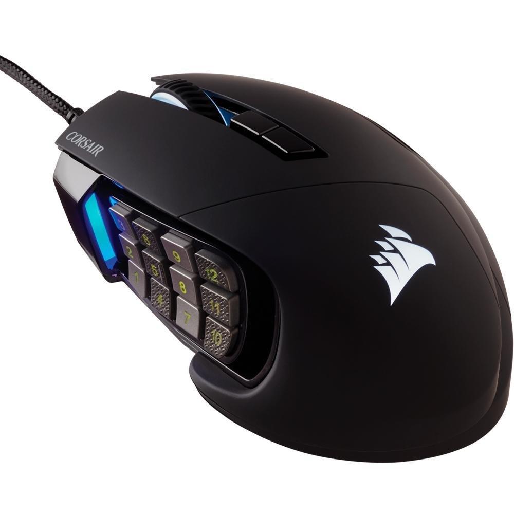 Mouse Gamer Corsair Scimitar Elite, RGB, 17 Botões, 18000DPI, Preto - CH-9304211-NA - 1