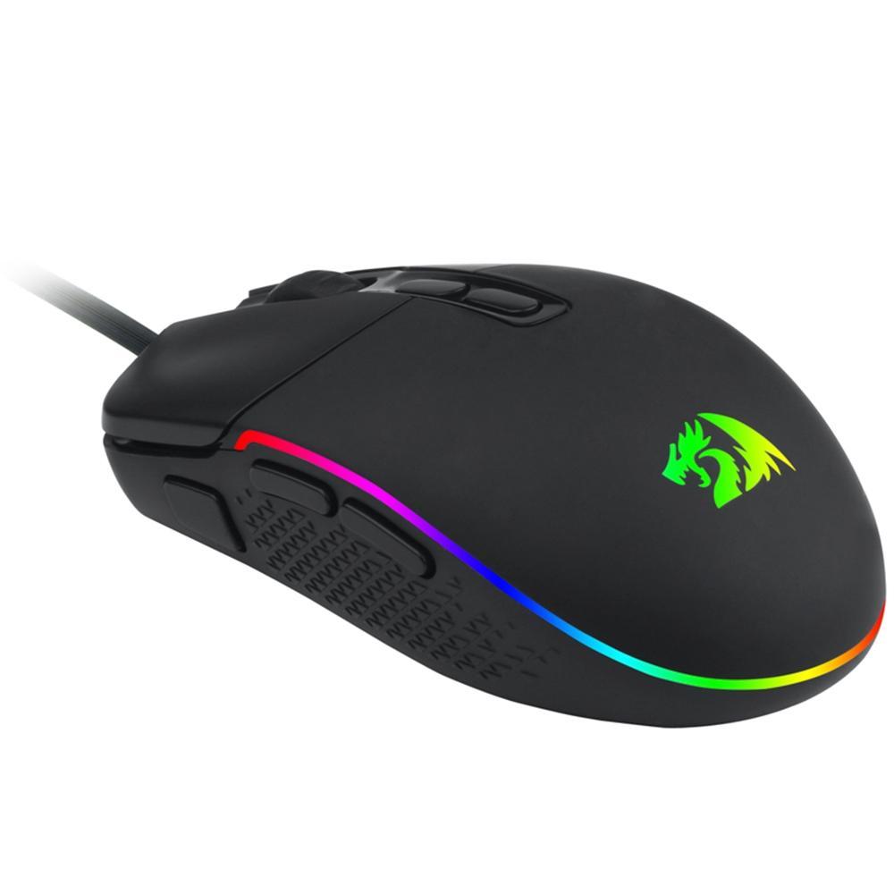 Mouse Gamer Redragon Invader M719, RGB, 7 Botões, 10000DPI - RGB M719-RGB - 7