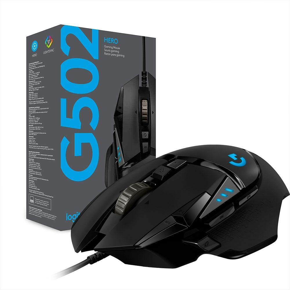 Mouse Gamer Logitech G502 HERO com RGB LIGHTSYNC, Ajustes de Peso, 11 Botões Programáveis, Sensor HERO 25K - 910-005550 - 8