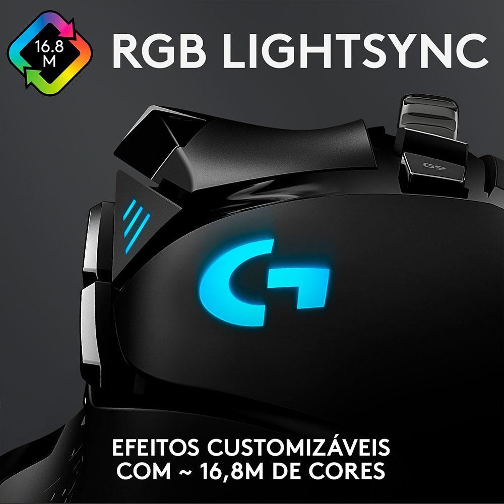 Mouse Gamer Logitech G502 HERO com RGB LIGHTSYNC, Ajustes de Peso, 11 Botões Programáveis, Sensor HERO 25K - 910-005550 - 9