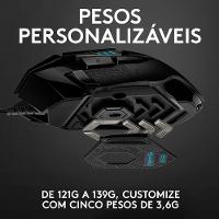 Mouse Gamer Logitech G502 HERO com RGB LIGHTSYNC, Ajustes de Peso, 11 Botões Programáveis, Sensor HERO 25K - 910-005550 - 5