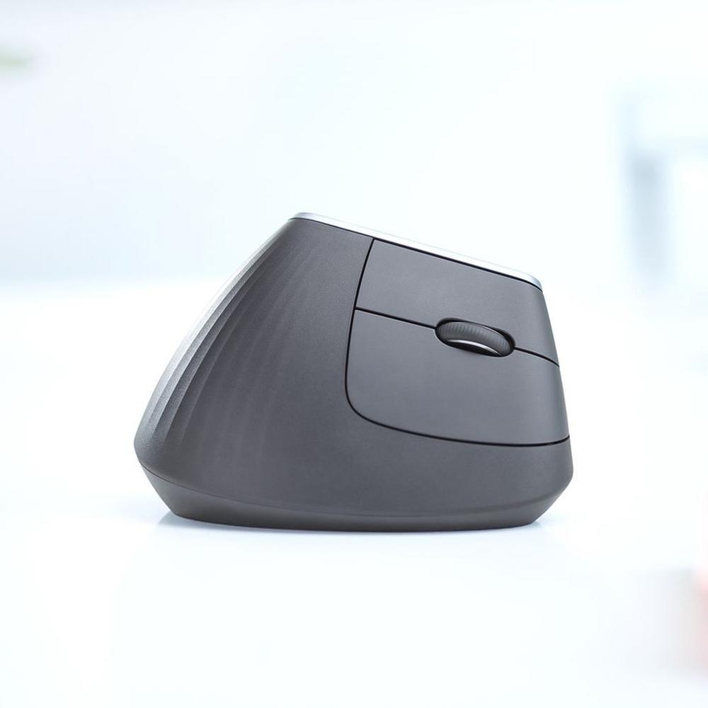 Mouse sem fio Logitech MX Vertical Design Ergonômico para Redução de Tensão Muscular, USB Unifying ou Bluetooth, Recarregável - 910-005449 - 10
