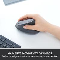 Mouse sem fio Logitech MX Vertical Design Ergonômico para Redução de Tensão Muscular, USB Unifying ou Bluetooth, Recarregável - 910-005449 - 6
