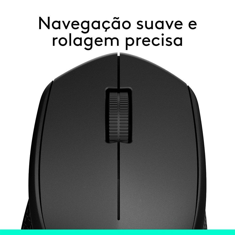 Mouse sem fio Logitech M280 com Conexão USB e Pilha Inclusa, Preto - 910-004284 - 9