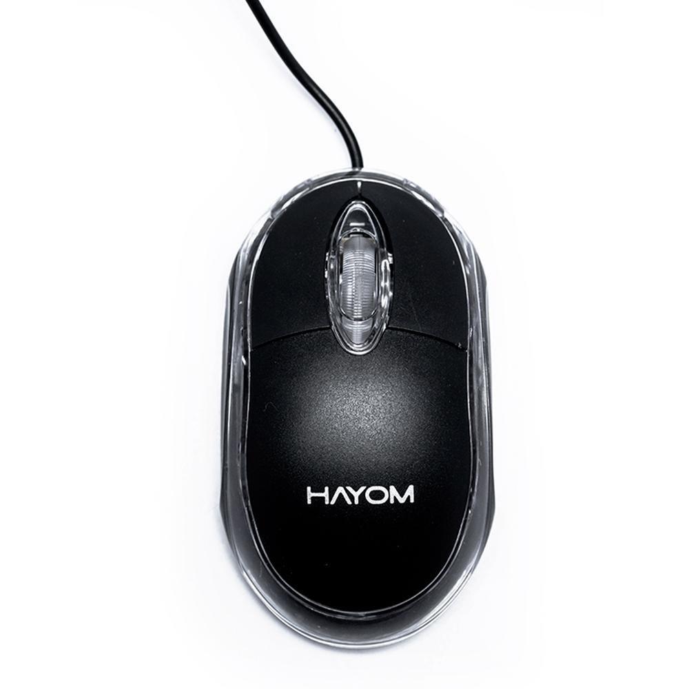 Mouse Office Hayom, USB, 1000DPI, Preto - MU2914 - 1