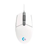 Mouse Gamer Logitech G203 LIGHTSYNC RGB, Efeito de Ondas de Cores, 6 Botões Programáveis e Até 8.000 DPI, Branco - 910-005794 - 1