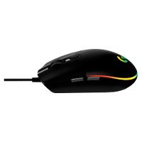 Mouse Gamer Logitech G203 LIGHTSYNC RGB, Efeito de Ondas de Cores, 6 Botões Programáveis e Até 8.000 DPI, Preto - 910-005793 - 3