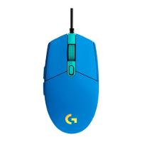 Mouse Gamer Logitech G203 LIGHTSYNC RGB, Efeito de Ondas de Cores, 6 Botões Programáveis e Até 8.000 DPI, Azul - 910-005795 - 1