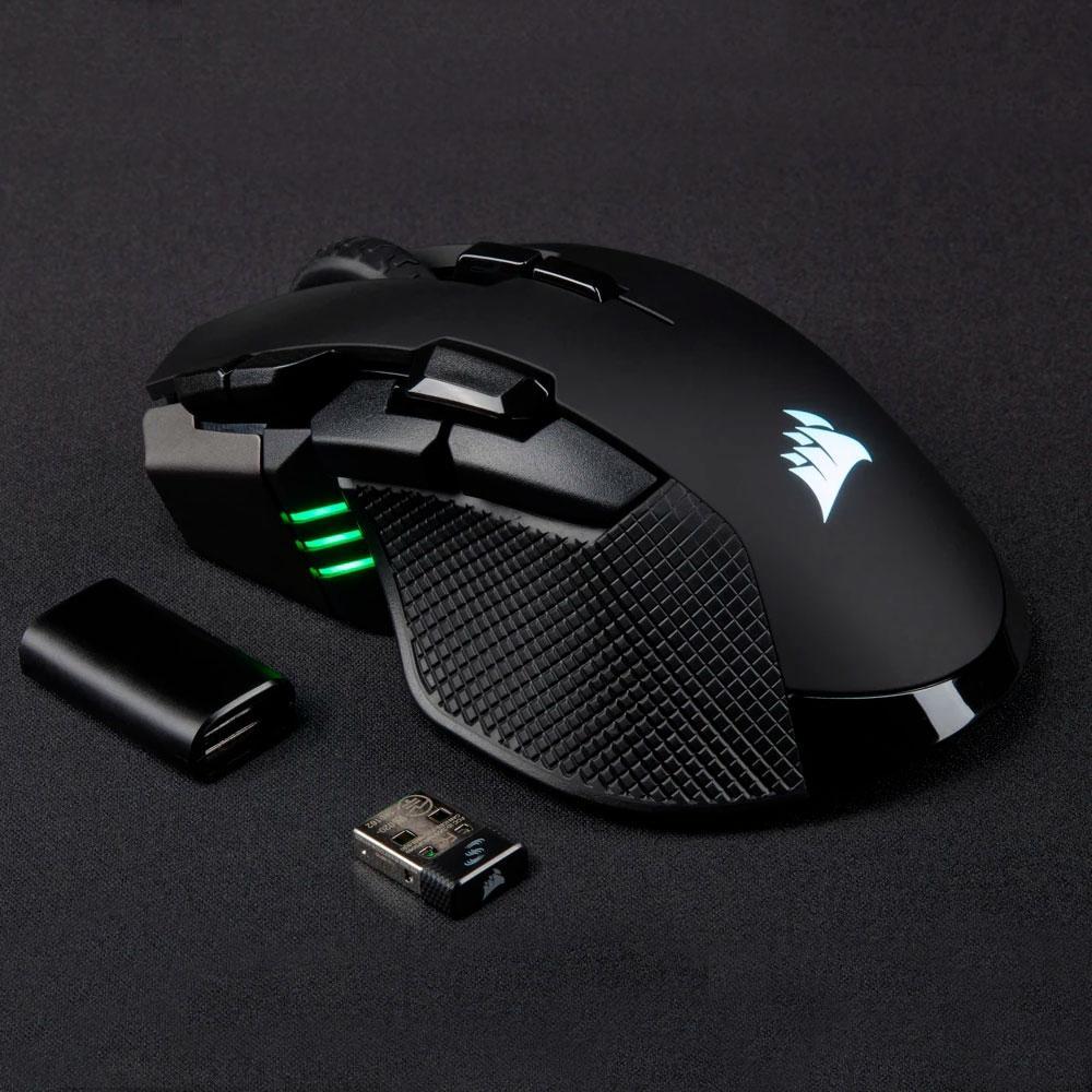 Mouse Gamer Corsair Ironclaw Wireless, RGB, 10 Botões, 18000DPI, Preto - CH-9317011-NA - 3