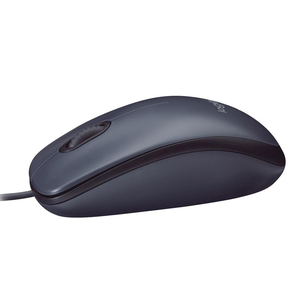 Mouse com fio USB Logitech M90 com Design Ambidestro e Facilidade Plug and Play - 910-004053 - 4