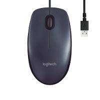 Mouse com fio USB Logitech M90 com Design Ambidestro e Facilidade Plug and Play - 910-004053 - 1