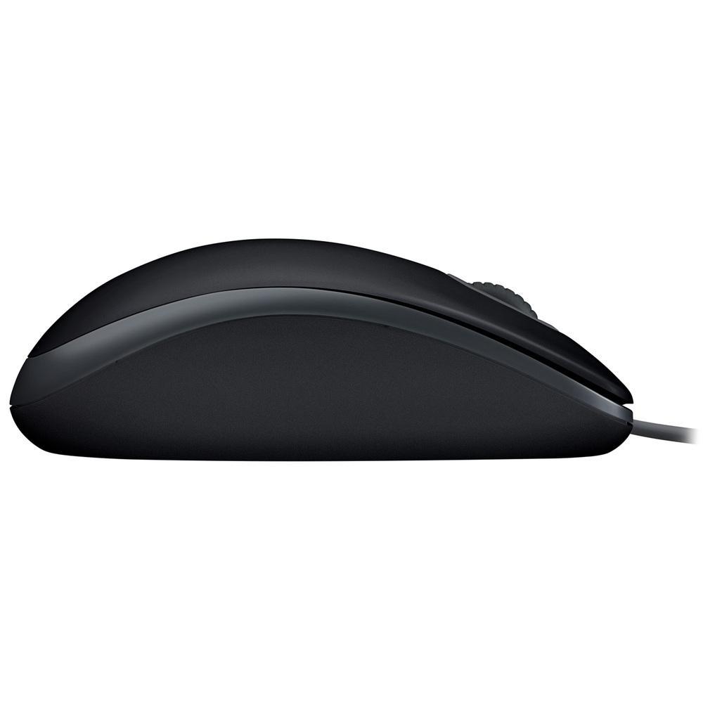 Mouse com fio USB Logitech M110 com Clique Silencioso, Design Ambidestro e Facilidade Plug and Play, Preto - 910-006756 - 4