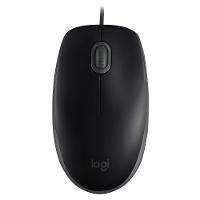 Mouse com fio USB Logitech M110 com Clique Silencioso, Design Ambidestro e Facilidade Plug and Play, Preto - 910-006756 - 1