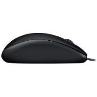 Mouse com fio USB Logitech M110 com Clique Silencioso, Design Ambidestro e Facilidade Plug and Play, Preto - 910-006756