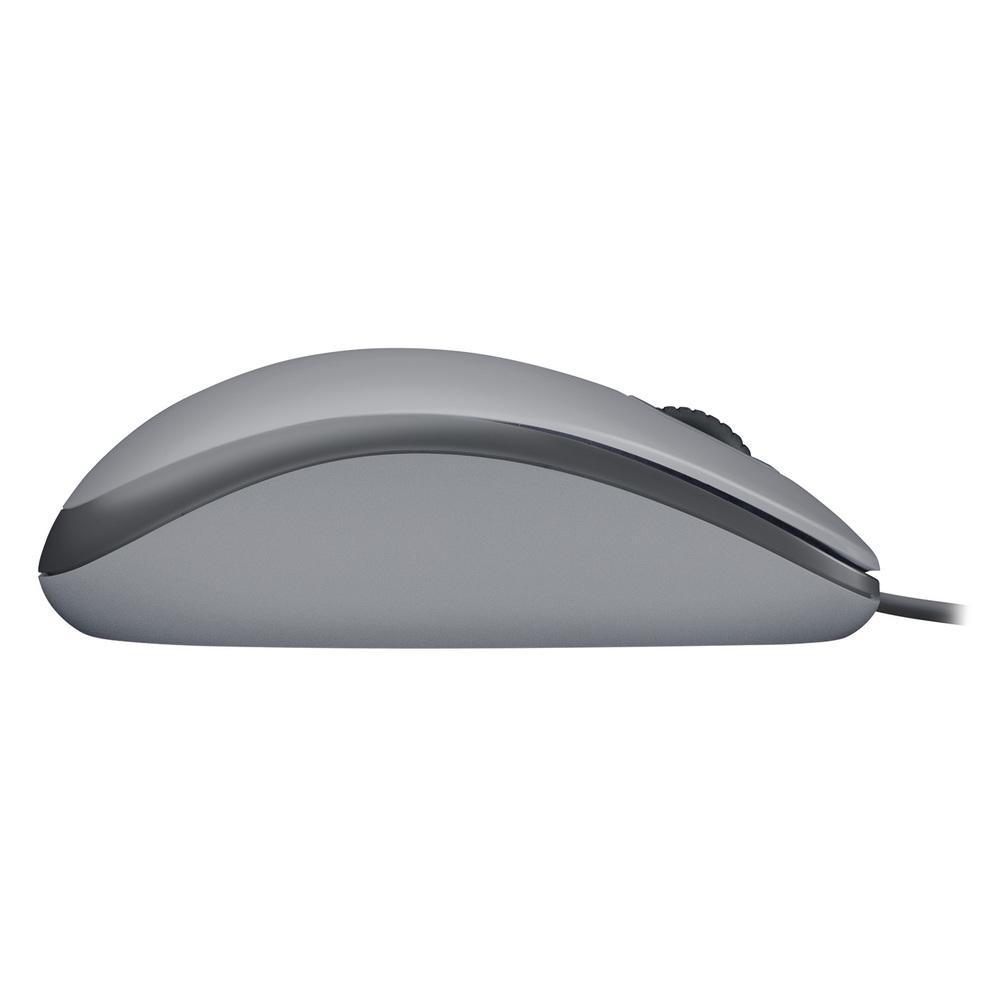 Mouse com fio USB Logitech M110 com Clique Silencioso, Design Ambidestro e Facilidade Plug and Play, Cinza - 910-006757 - 4